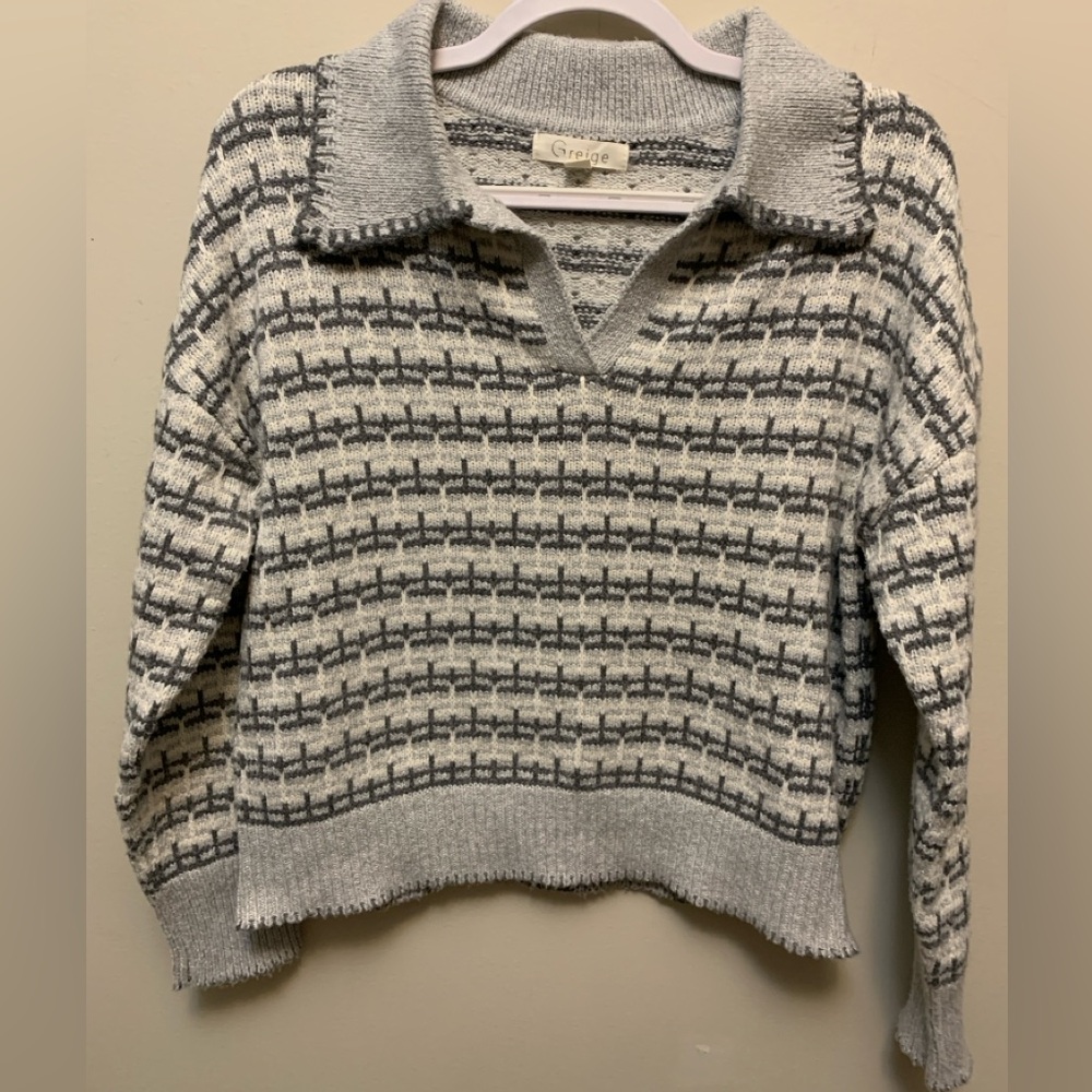 Vintage GREIGE Knit Sweater